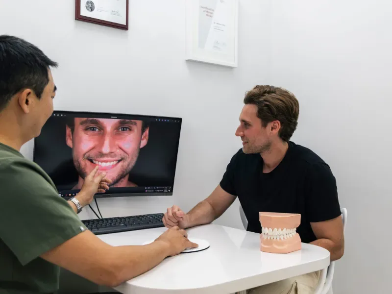 Implant planning consultation with Dr William Choi
